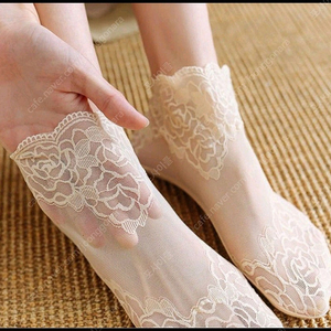 10켤레) 장미 레이스카바(블랙 품절) 14,000원