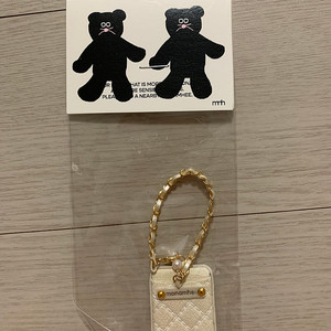 모남희 넥크리스 가방 흰색 새상품