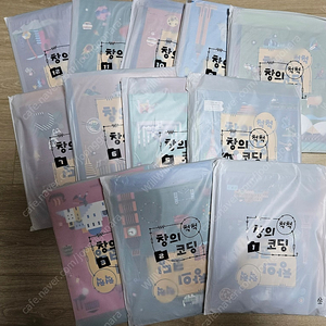 *웅진씽크빅 척척창의코딩 풀셋트 (대시 로봇+클레버블록+미사용교재12권)