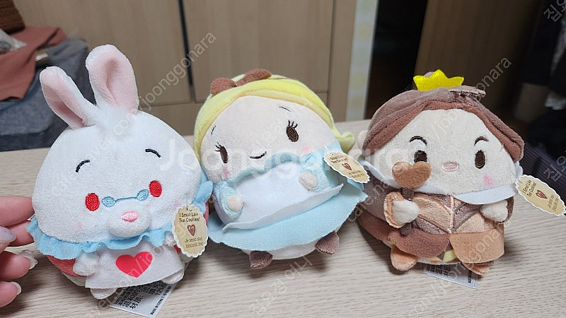 디즈니 정품 - 이상한나라의 앨리스 우푸피 인형 일괄판...--0