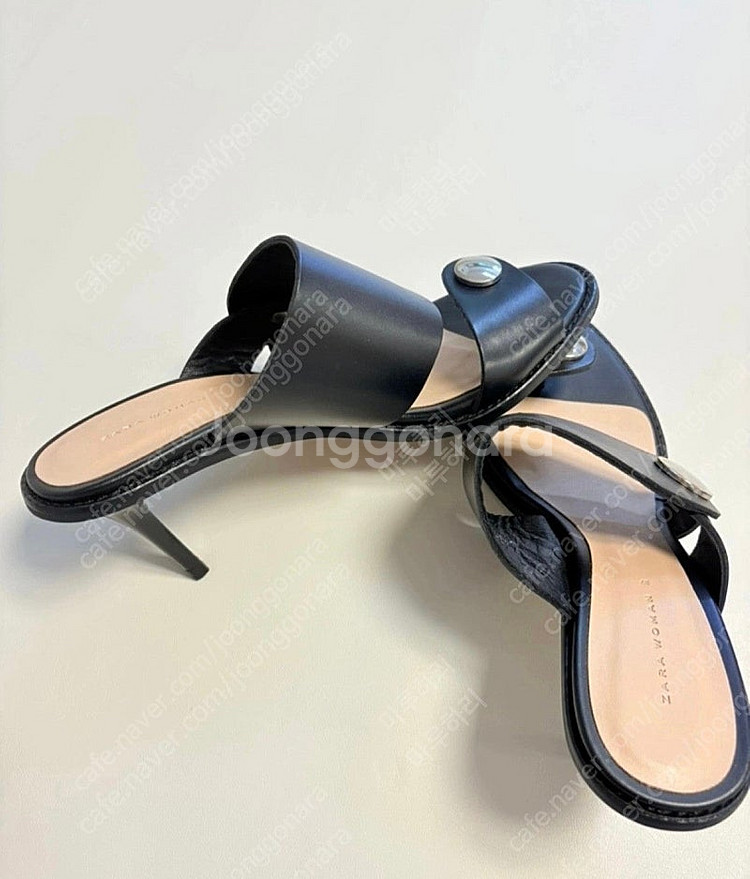자라 우먼 힐 뮬 37 새상품--0