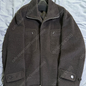 오라리 23FW 브러쉬드 수리 알파카 모헤어 자카드 집업 브라운 4size