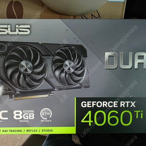 [미개봉][ASUS] DUAL 지포스 RTX 4060 Ti O8G EVO OC D6 8GB 팝니다
