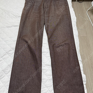 오라리 하드 트위스트 브라운 34 사이즈 와이드 핏