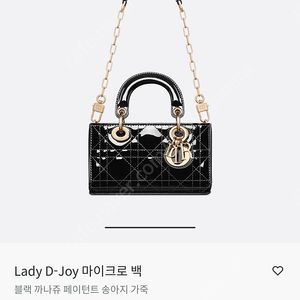 디올 레이디 D-Joy 마이크로백 / 마지막 금액 인하