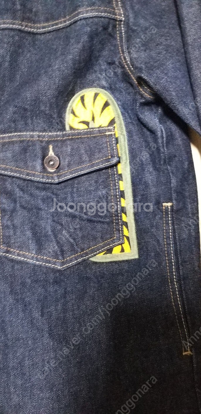 Bape Shark Denim Jacket XL 베이프...--7