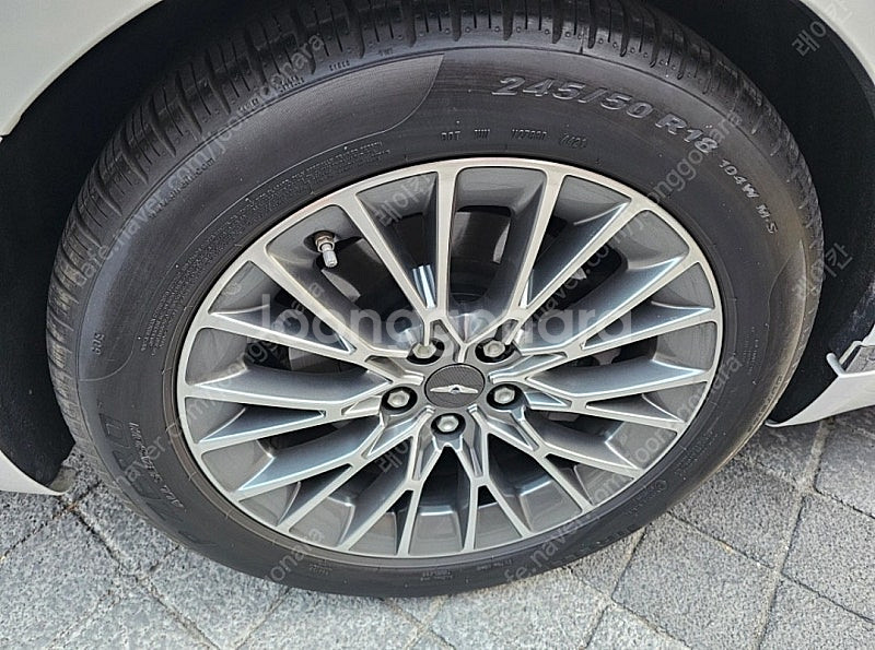 G80 제네시스 18인치 245 50 18 휠타이어 판매--2