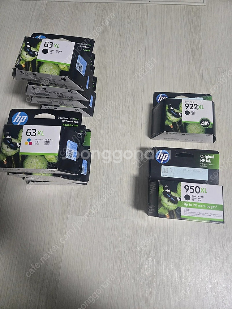 hp 정품잉크 미개봉 판매 ( 922xl, 63xl)--1