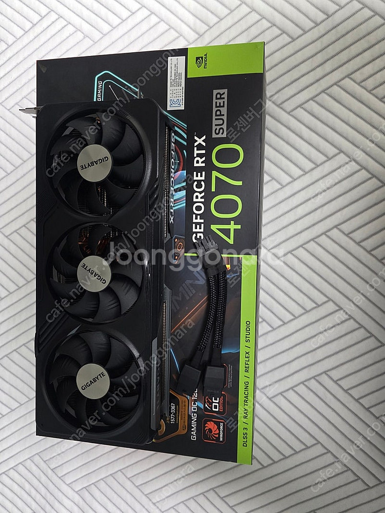 기가바이트 4070SUPER 판매합니다 as 28년6월...--0