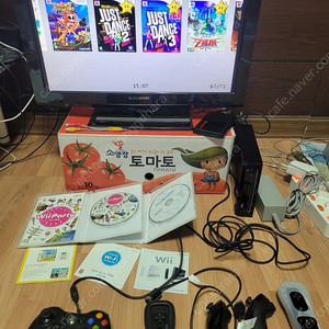인하)닌텐도위 풀셋, 외장하드 하드로더wii게임+게임큐브+N64+SFC+GBA+MD+MAME 에뮬탑제 게임300개 XBOX360패드사용, 전용LED모니터 일괄판매