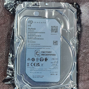 CCTV HDD 시게이트 6TB 스카이호크 6테라 seagate 미개봉 팝니다