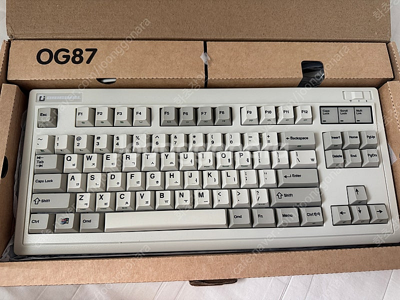 FL-esports og87 키보드 레트로그레이 저소음 크림축 팝니다--1
