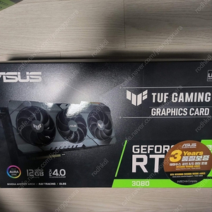 ASUS RTX3080 TUF 12GB 판매합니다