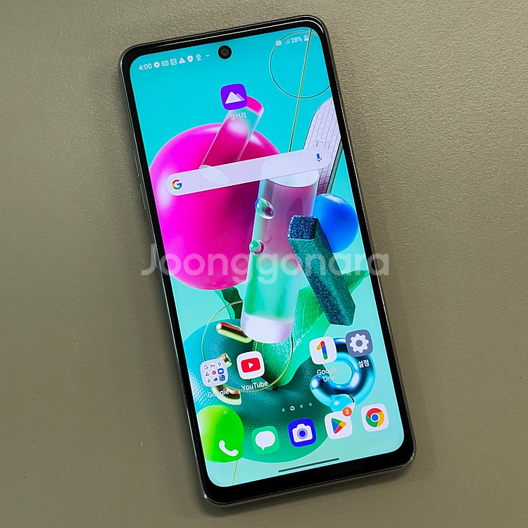 LG Q92 화이트색상 128용량 미파손 무잔상 상태좋...--2