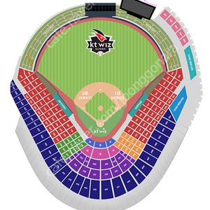 7/17 18 19 20 KT vs 한화 3루 응원지정석 (메인구역 327, 328, 329 내용참조) 통로 2~8석 양도합니다