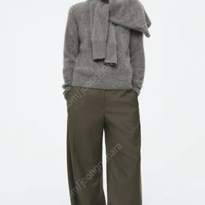 COS WOOL BARREL-LEG UTILITY TROUSERS 코스 울 배럴 레그 유틸리티 트라우저