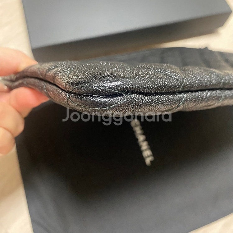 샤넬 보이클러치 뉴미듐 빈티지 금장--2