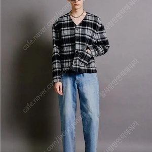 토니웩 모헤어 가디건 블루종 L