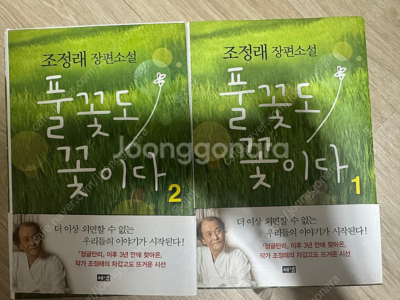 <풀꽃도 꽃이다> 조정래 장편소설 2권 일괄--0