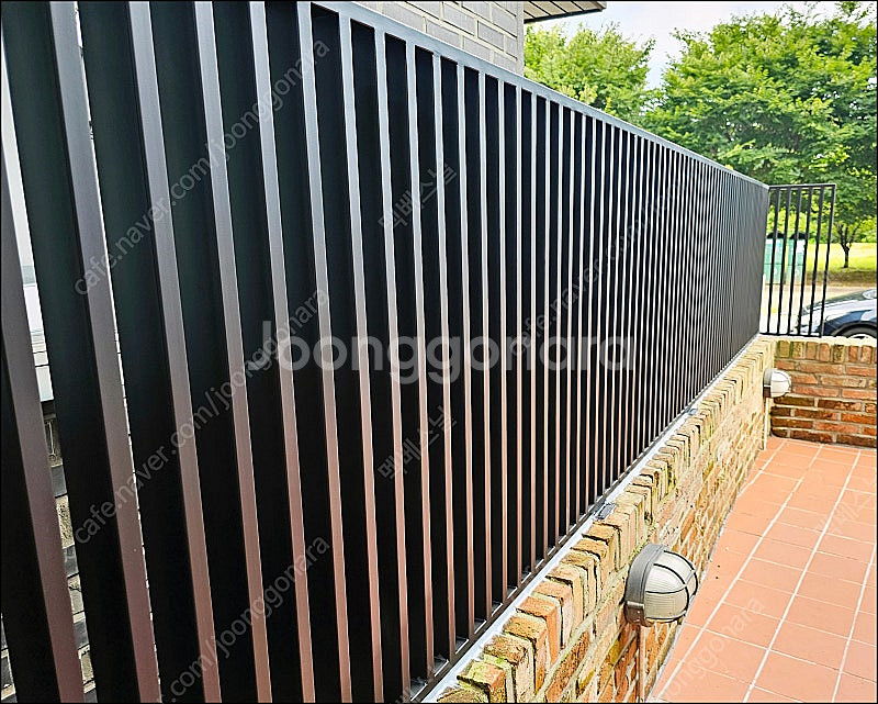 전원주택 담장, 울타리 휀스, 철제 펜스, 철재 난간,...--9