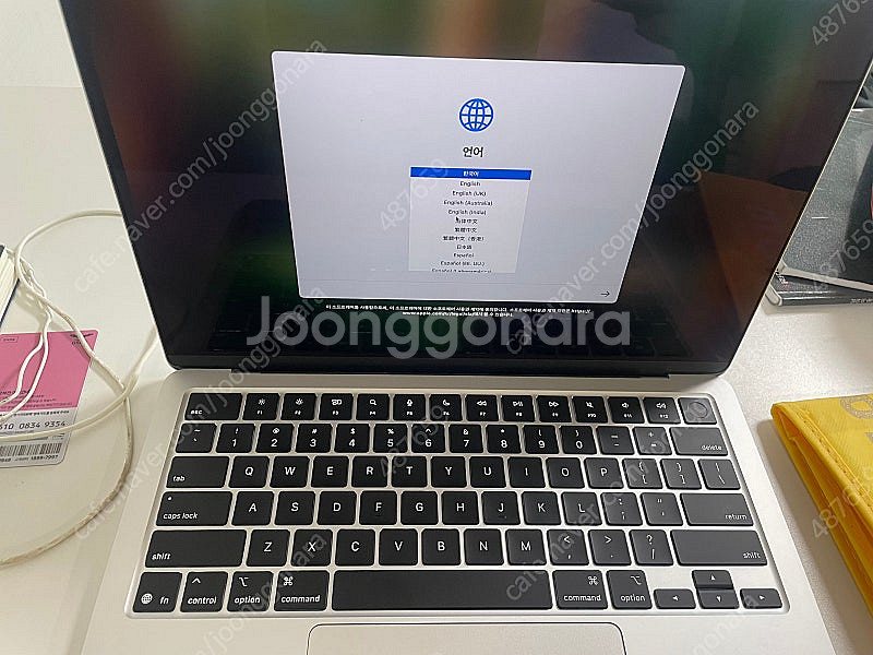 M4 맥북에어 13인치 16/256 실버색상 (내용필독...--0