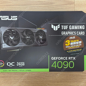 ASUS TUF Gaming 지포스 RTX 4090 OC 그래픽카드 팝니다