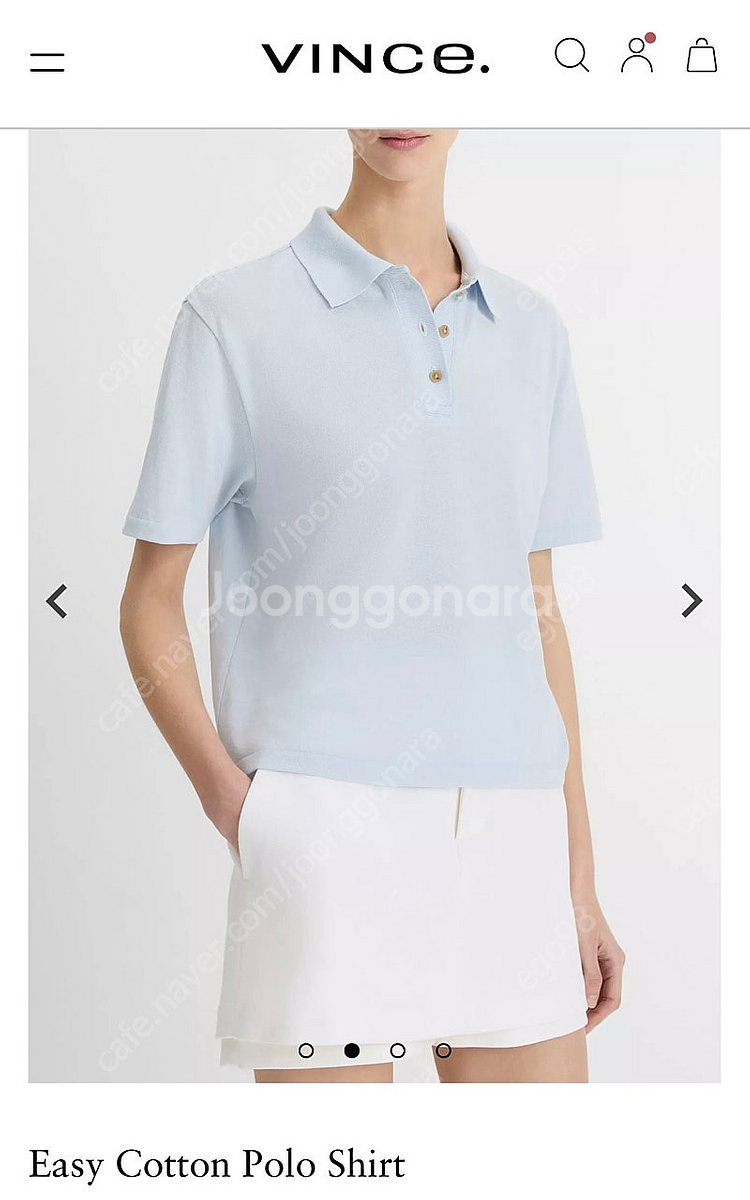 빈스 vince 25ss 폴로카라니트 (새제품)--1