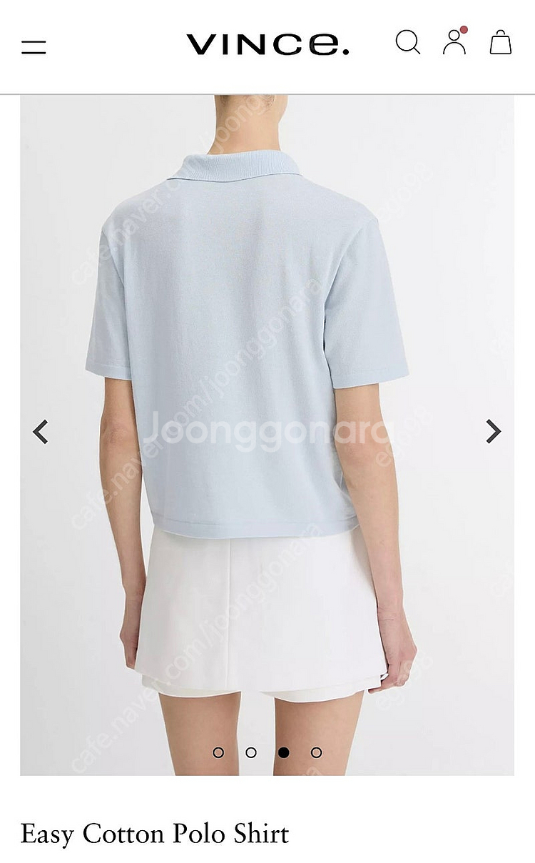 빈스 vince 25ss 폴로카라니트 (새제품)--2