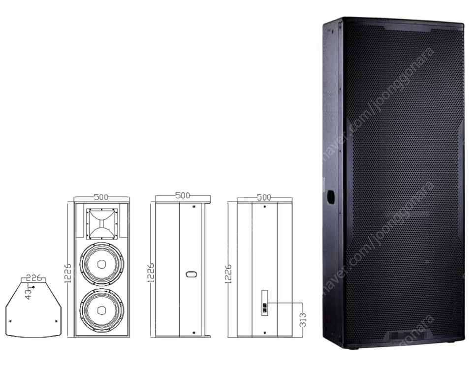 (판매)최고급 15인치더블스피커 1200W 고급형--3