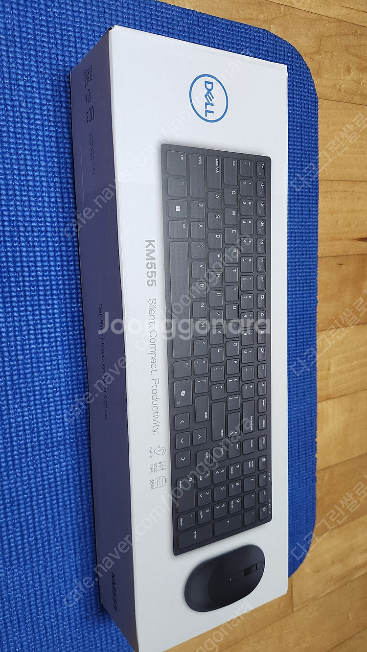 Dell KM555 저소음 키보드+마우스 세트 미사용품--0