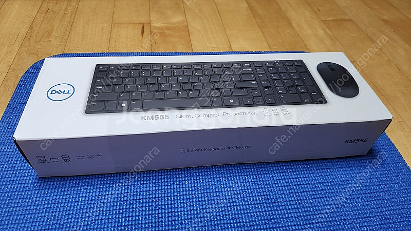 Dell KM555 저소음 키보드+마우스 세트 미사용품--1