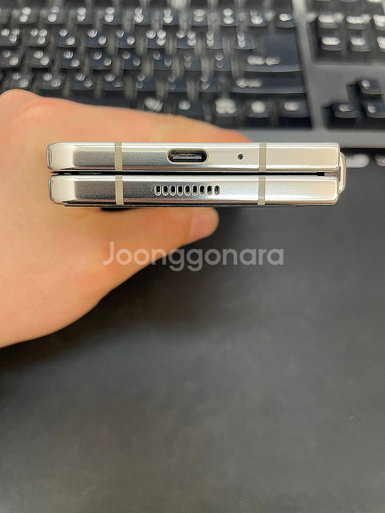 갤럭시Z폴드5 크림 512GB 무잔상 상태좋은 중고66...--5