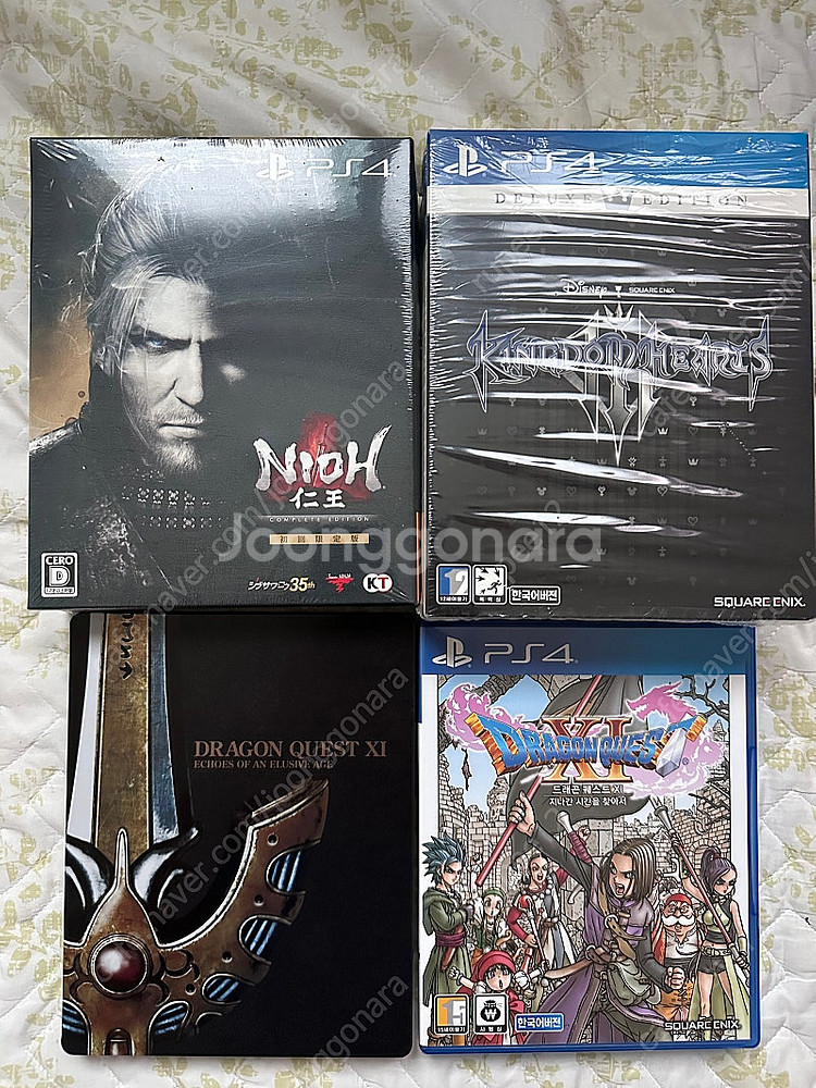 ps4킹덤하츠3디럭스/드퀘xl인왕컨플일본한정판팝니다--0