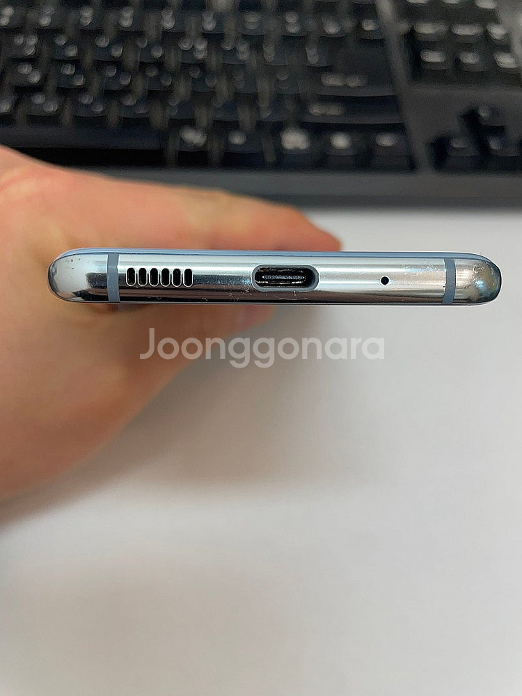 갤럭시S20 블루 128GB 무잔상 상태좋은 중고14만팝니다--5