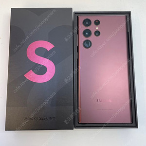 03040(울산중고폰) 갤럭시S22울트라 버건디 256GB 판매합니다 40만원 텔레그램OK