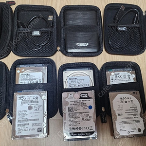 2.5인치 외장하드 1TB 2TB / 2.5인치 HDD 다수 총10개 일괄판매