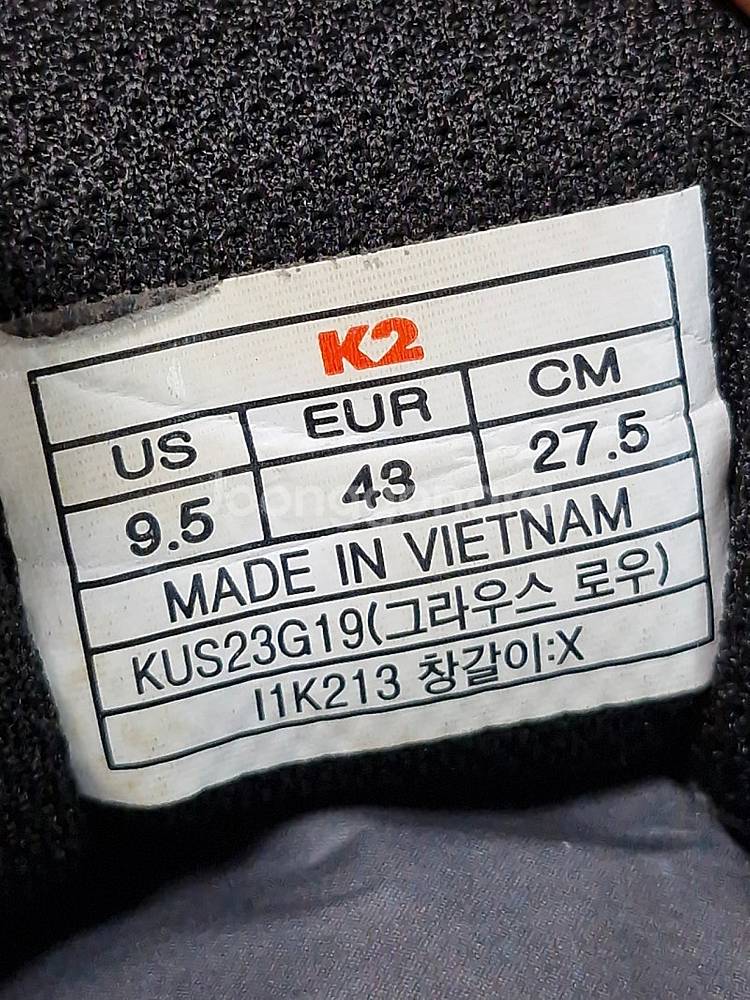275mm)k2 고어텍스 등산화--7