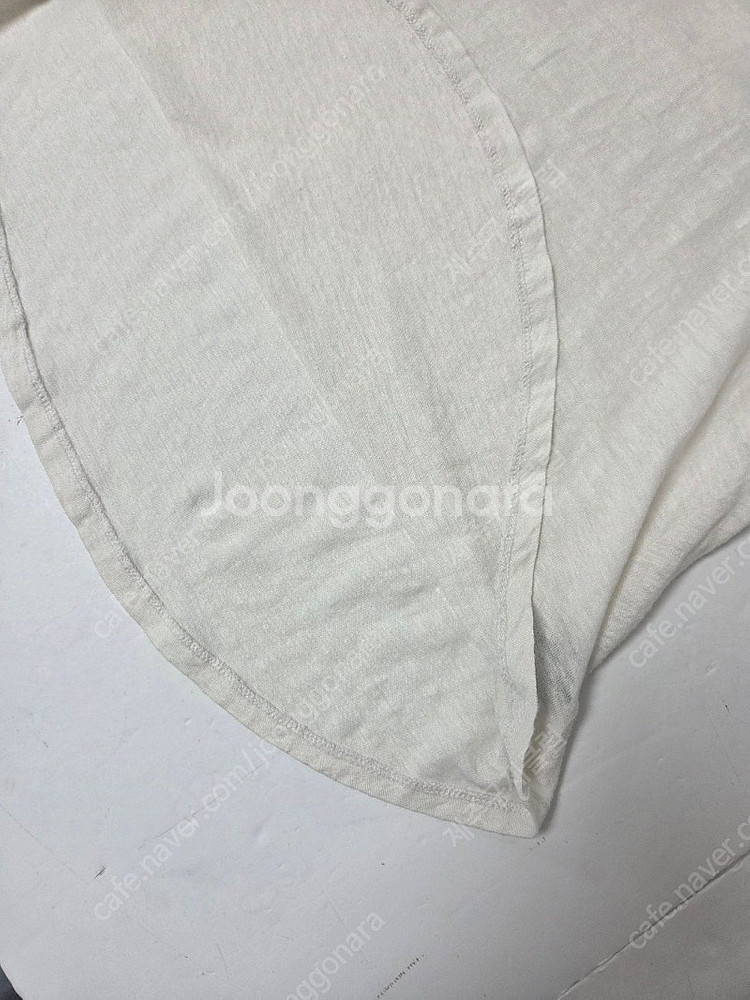 이자벨마랑 에뜨왈 린넨 라운드 반팔티 화이트(S)--3