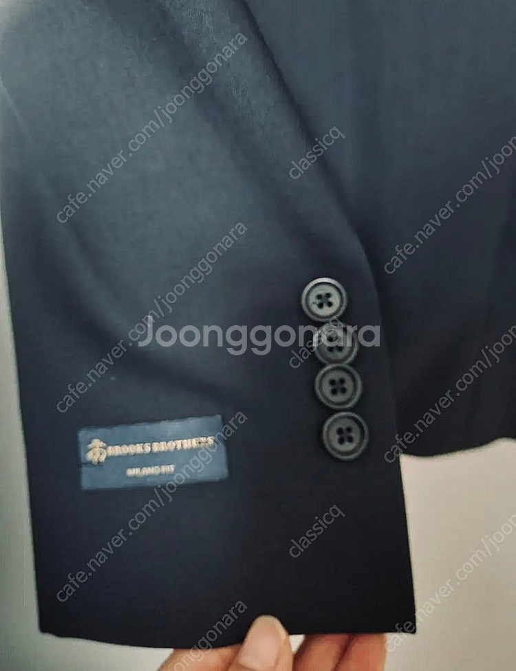 브룩스브라더스 블랙 블레이저 38s--2