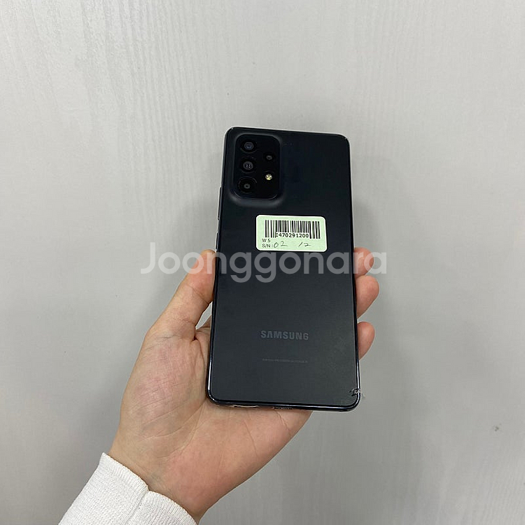 91200 갤럭시A53 블랙 128GB 부산 중고폰 팝...--3