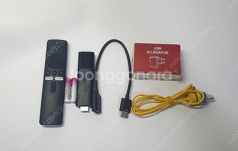 샤오미 안드로이드 TV 스틱 4K 한글판 MDZ-27-...--0