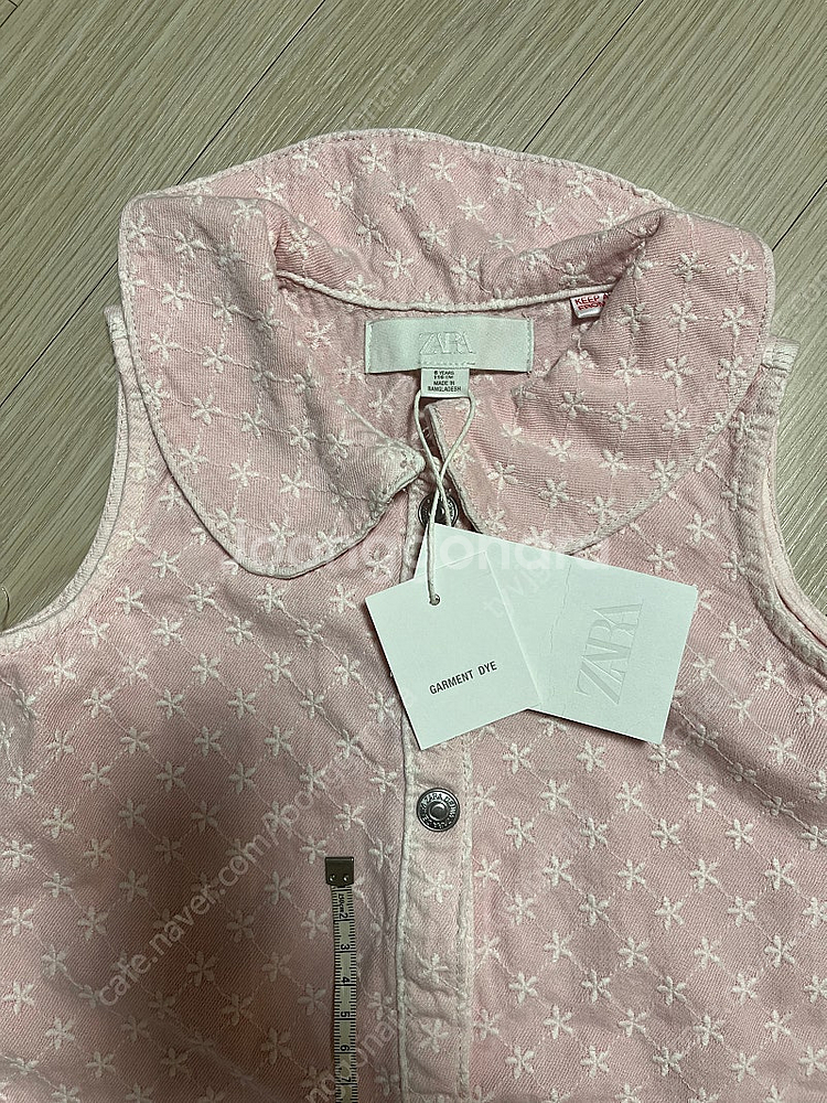 텍달린 새상품 ZARA 신상 꽃 자수 데님 원피스 6y--2