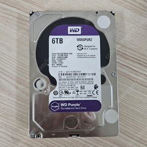 WD 6TB HDD 퍼플 판매합니다.