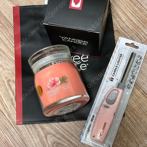 [새제품] 양키캔들 정품 여름향기 시그니처 자캔들(M) 트로피컬브리즈 판매합니다