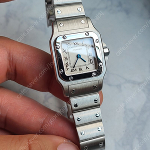 [정품] 까르띠에 산토스 입체판 SM 스몰사이즈 한정판 (Cartier Santos Galbee SM Small)