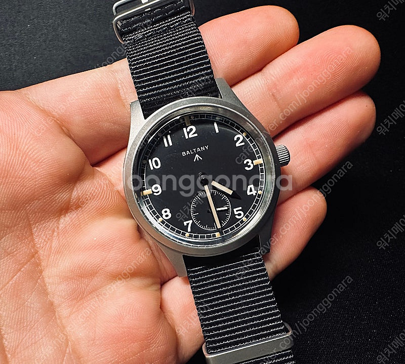 발타니 카키필드 더티더즌 36mm 쿼츠 시계 판매--4