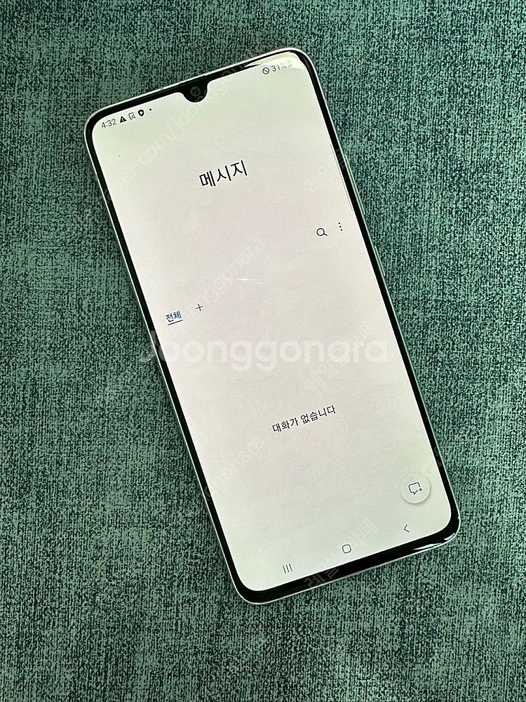 갤럭시A90 128용량 화이트색상 미세한 잔상 상태좋은...--3