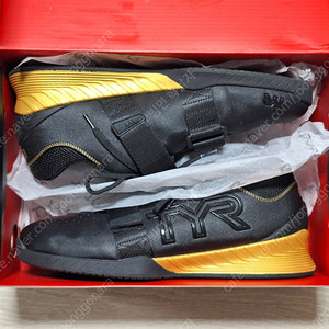 TYR L-1 티어 역도화 골드블랙 US 9.5 (275mm) 박스풀셋