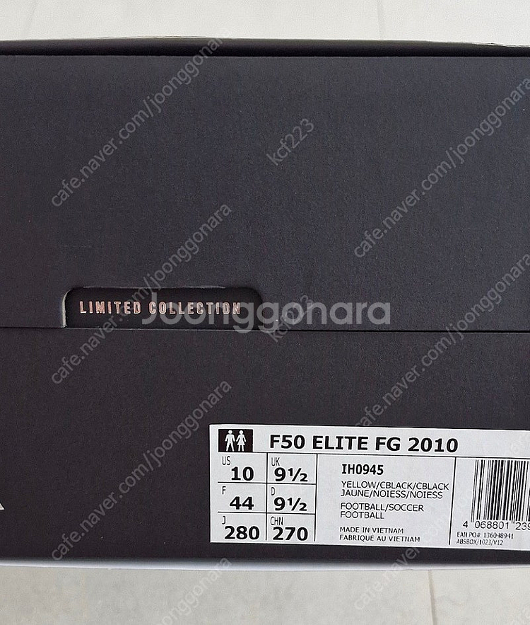 아디다스 F50엘리트 FG 2010 (노검 한정판) 새...--3