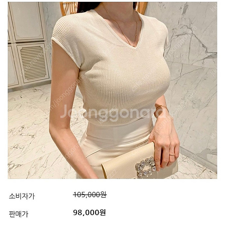 [새상품] 코퀄리티 수입의류 원단좋은 반팔 캡소매 니트...--6